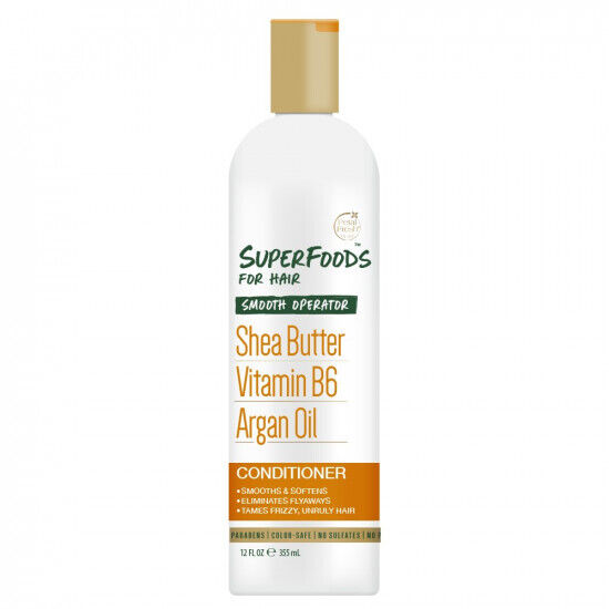 Petal Fresh - Pure, SuperFoods For Hair, Smooth Operator Conditioner, Shea Butter, Vitamin B6 & Argan Oil, 12 fl oz (355 ml)