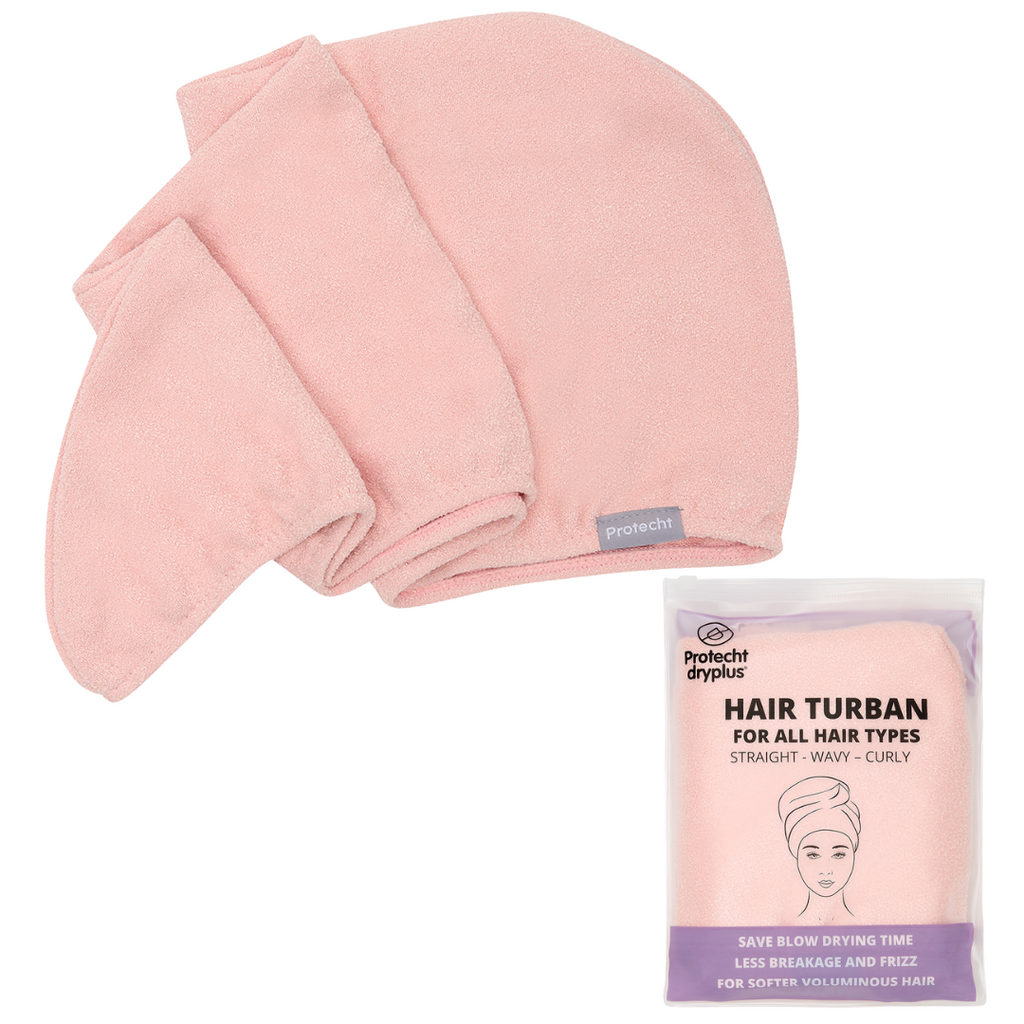 PROTECHT DRYPLUS Microfibre Hair Turban - Gossamer Pink