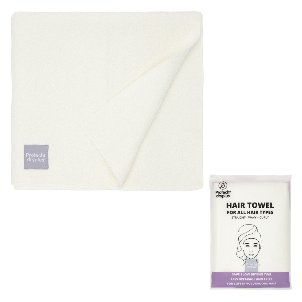 PROTECHT DRYPLUS Microfibre Hair Towel -White