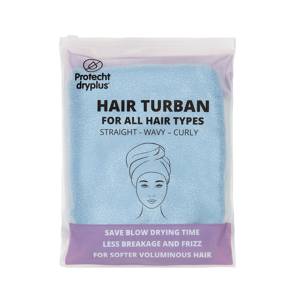 PROTECHT DRYPLUS Microfibre Hair Turban - Blue Fog