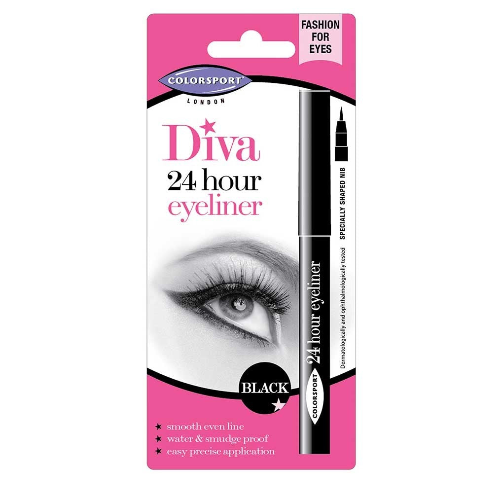 Colorsport Diva - 24 Hour Eyeliner Black - Free Shipping