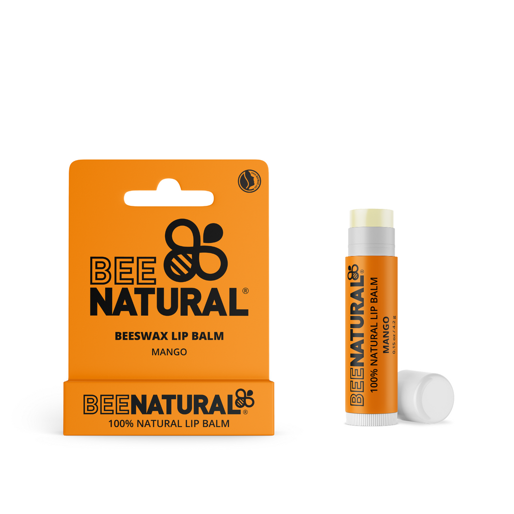 Bee Natural - 100% Natural Moisturising Lip Balm, Mango-4.2g