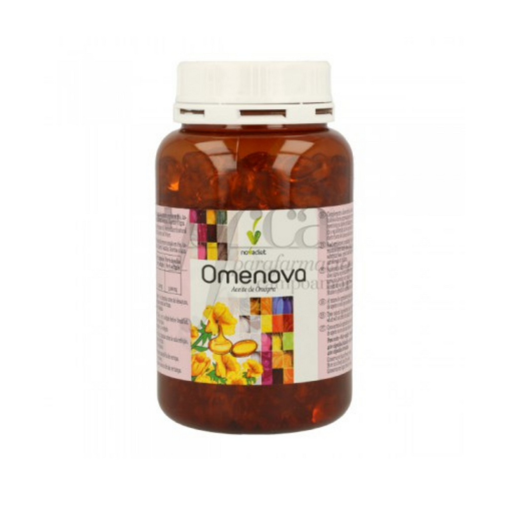 Omenova Evening Primrose Oil with Vitamin E for Menopause and PMS relief- 400 soft gel capsules