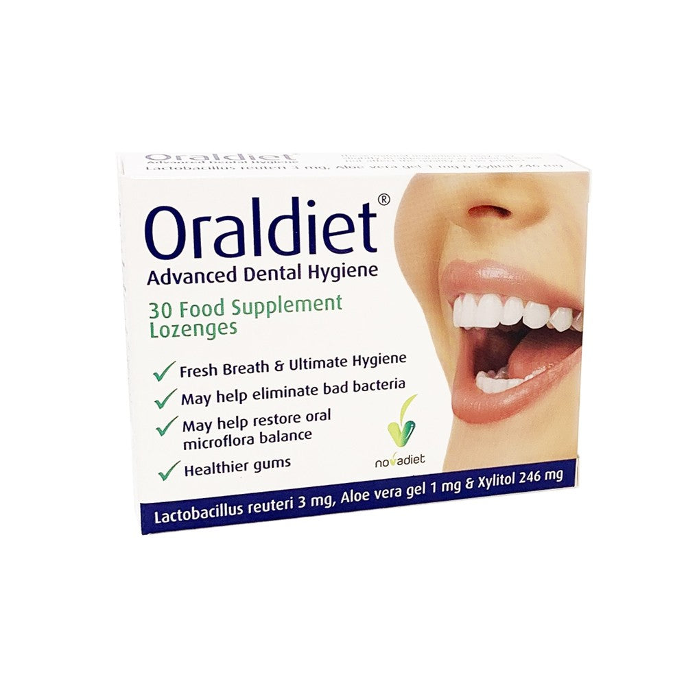 Oraldiet Probiotics Lozenges - Advanced Dental Hygiene with Lactobacillus Reuteri for Happy Healthier gums, Teeth and Refreshing Breath (30 x Lozenges)