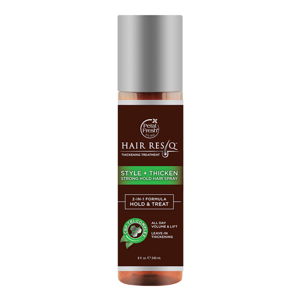 Petal Fresh - Hair ResQ, Thickening Treatment, Style + Thicken, Strong Hold Hair Spray, 8 fl oz (240 ml)