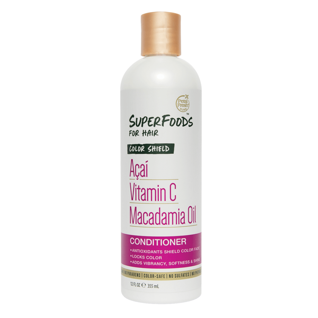 Petal Fresh - Pure, SuperFoods For Hair, Color Shield Conditioner, Acai, Vitamin C & Macadamia Oil, 12 fl oz (355 ml)